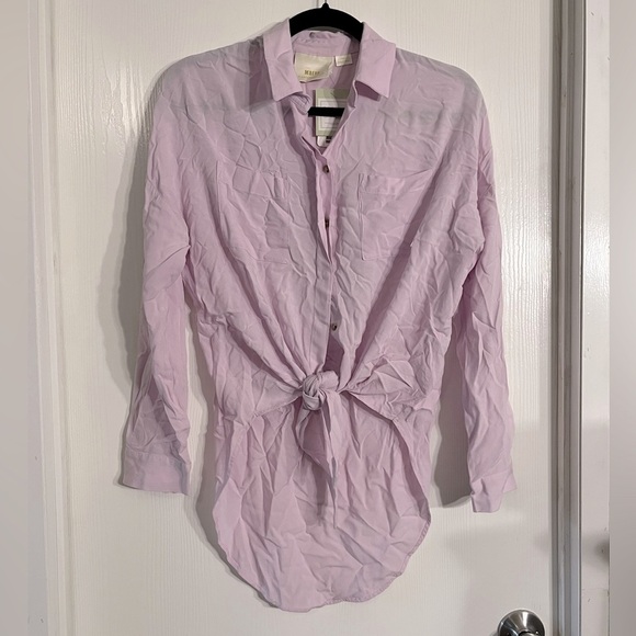 Anthropologie Tops - Anthropologie Maeve Blush Pink Shirt
